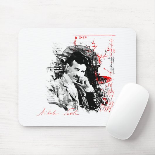 Nikola Tesla Mousepad (Mit Mouse)