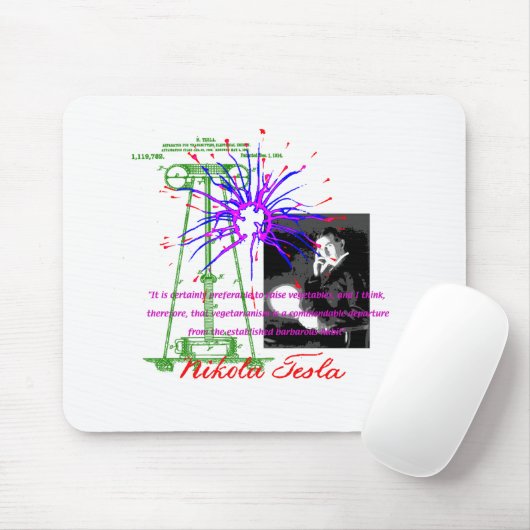 Nikola Tesla Mousepad (Mit Mouse)