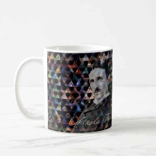 Nikola Tesla mug Kaffeetasse (Links)