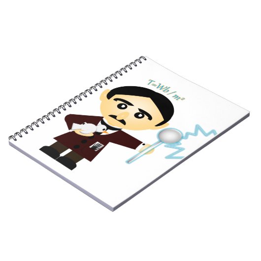 Nikola Tesla Notizblock (Linke Seite)