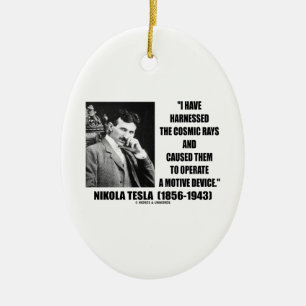 Nikola Tesla nutzte das kosmische Rays-Gerät Keramik Ornament