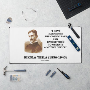 Nikola Tesla nutzte kosmische Rays-Motive Schreibtischunterlage