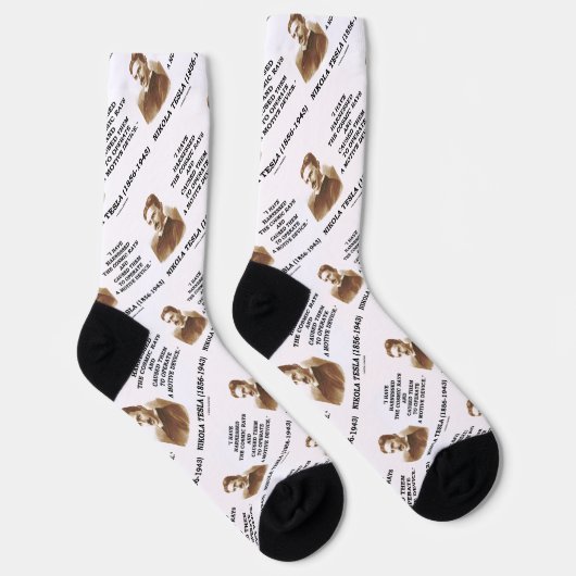 Nikola Tesla nutzte kosmische Rays-Motive Socken (Rechts)