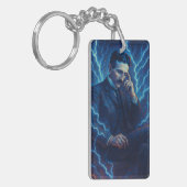 "Nikola Tesla - Pocket Genius" Schlüsselring (Vorderseite links)