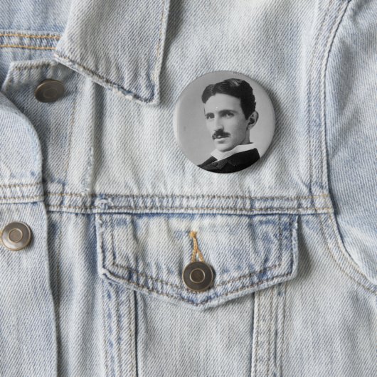 Nikola Tesla Portrait Button (Beispiel)
