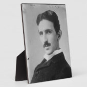 Nikola Tesla Portrait Fotoplatte (Seite)