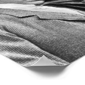 NIKOLA TESLA PORTRAIT IN SCHWARZ UND WEISS POSTER (Ecke)