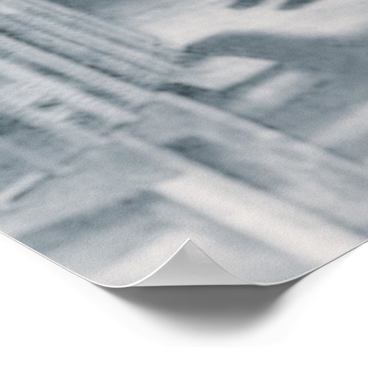 NIKOLA TESLA PORTRAIT IN SCHWARZ UND WEISS POSTER (Ecke)