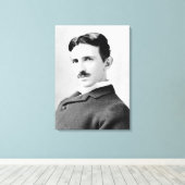 Nikola Tesla Portrait Leinwanddruck (Insitu (Holzboden))