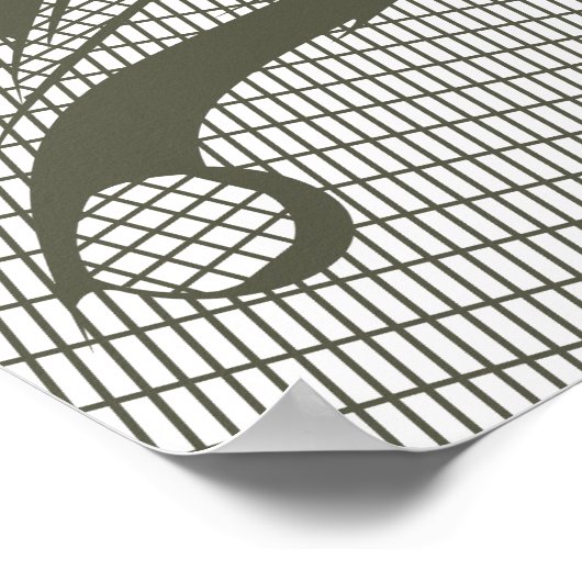 Nikola Tesla Portrait Poster (Ecke)