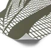 Nikola Tesla Portrait Poster (Ecke)