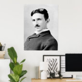 Nikola Tesla Portrait Poster (Heimbüro)