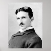 Nikola Tesla Portrait Poster (Vorne)