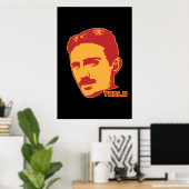 Nikola Tesla Portrait Poster (Heimbüro)