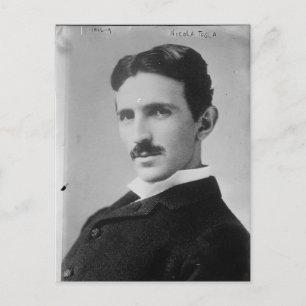 Nikola Tesla Portrait Postkarte
