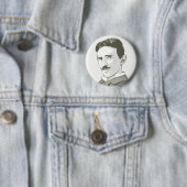 Nikola Tesla-Porträt Button (Beispiel)