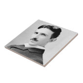 Nikola-Tesla-Porträt Fliese (Seite)