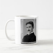 Nikola Tesla-Porträt Kaffeetasse (Links)
