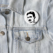 Nikola Tesla-Porträt-Knopf Button (Beispiel)