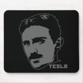 Nikola Tesla-Porträt Mousepad (Vorne)