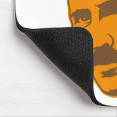 Nikola Tesla-Porträt Mousepad (Ecke)