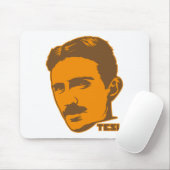 Nikola Tesla-Porträt Mousepad (Mit Mouse)