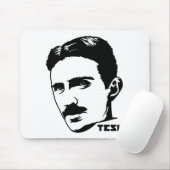 Nikola Tesla-Porträt Mousepad (Mit Mouse)