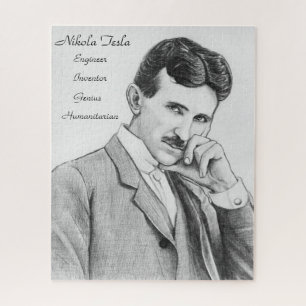 Nikola Tesla-Porträt-Puzzlespiel 520 Stücke Puzzle
