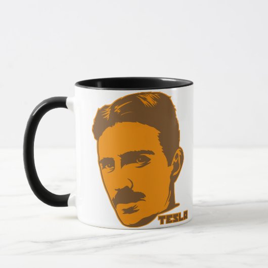 Nikola Tesla Porträt-Tasse Tasse (Links)