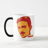 Nikola Tesla Porträt-Tasse Verwandlungstasse (Links)
