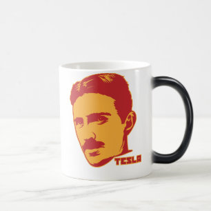 Nikola Tesla Porträt-Tasse Verwandlungstasse