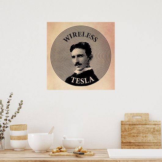 Nikola Tesla Poster (Küche)