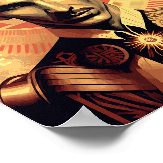 Nikola Tesla Poster (Ecke)