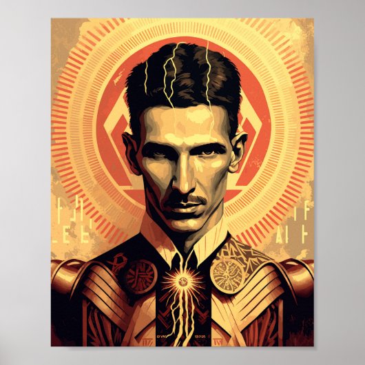 Nikola Tesla Poster (Vorne)