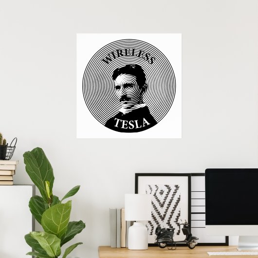 Nikola Tesla Poster (Heimbüro)