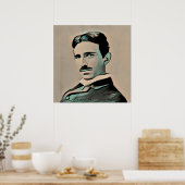 Nikola Tesla Poster (Küche)
