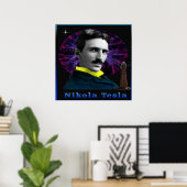 Nikola Tesla Poster (Heimbüro)