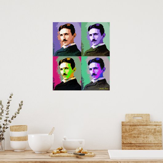 Nikola Tesla Poster (Küche)