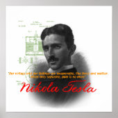 Nikola Tesla Poster (Vorne)