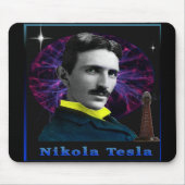 Nikola Tesla Poster Mousepad (Vorne)