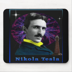 Nikola Tesla Poster Mousepad