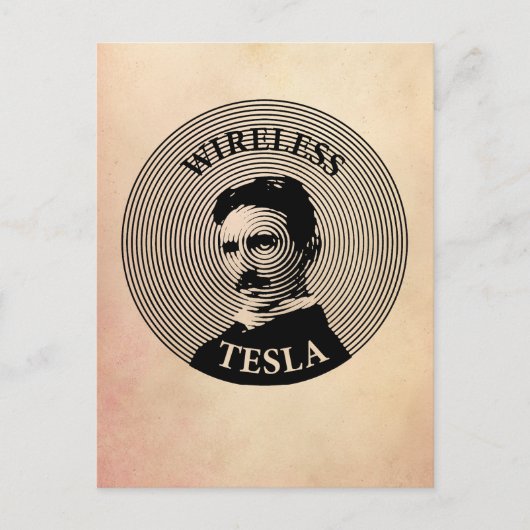Nikola Tesla Postkarte (Vorderseite)