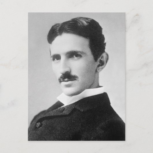 Nikola Tesla Postkarte (Vorderseite)