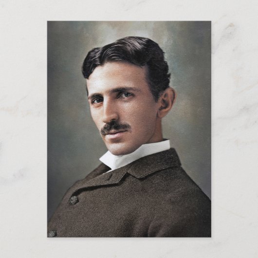 Nikola Tesla Postkarte (Vorderseite)