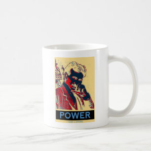Nikola Tesla Power (Obama-like Poster) Kaffeetasse