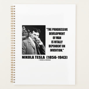 Nikola Tesla Progressive Entwicklung von Menschens Planer