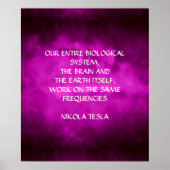 NIKOLA TESLA QUOTE - GLEICHE HÄUFIGKEITEN - POSTER (Vorne)