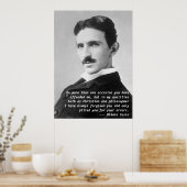 Nikola Tesla Quote Poster (Küche)