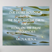 NIKOLA TESLA QUOTE - SAME FREQUENCIES - POSTER (Vorne)