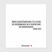 Nikola tesla quote STICKER (Blatt)